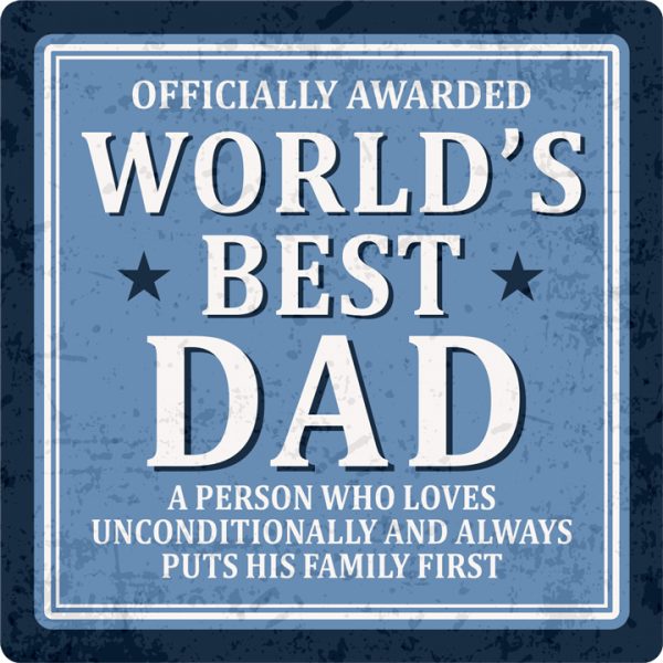 Sentiments Coasters Worlds Dad x 4