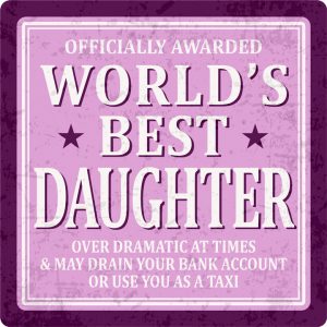 Sentiments Coasters Worlds Daughter x 4