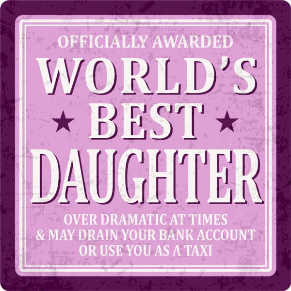 Sentiments Coasters Worlds Daughter x 4