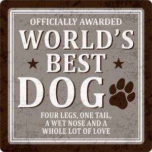 Sentiments Coasters Worlds Dog x 4