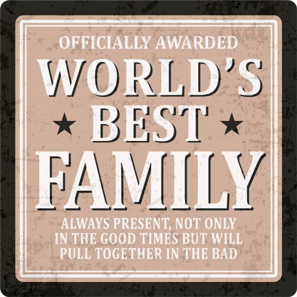 Sentiments Coasters Worlds Family x 4