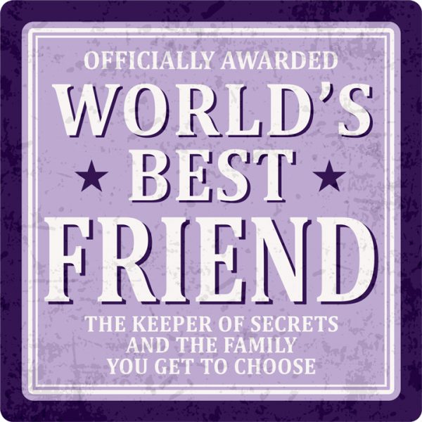 Sentiments Coasters Worlds Friend x 4