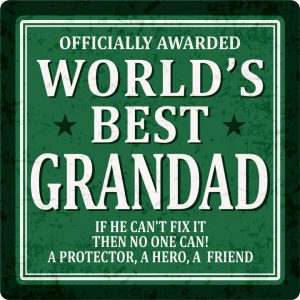 Sentiments Coasters Worlds Grandad x 4