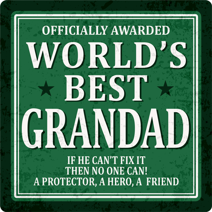 Sentiments Coasters Worlds Grandad x 4