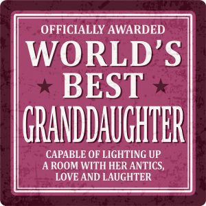 Sentiments Coasters Worlds Granddaughter x 4