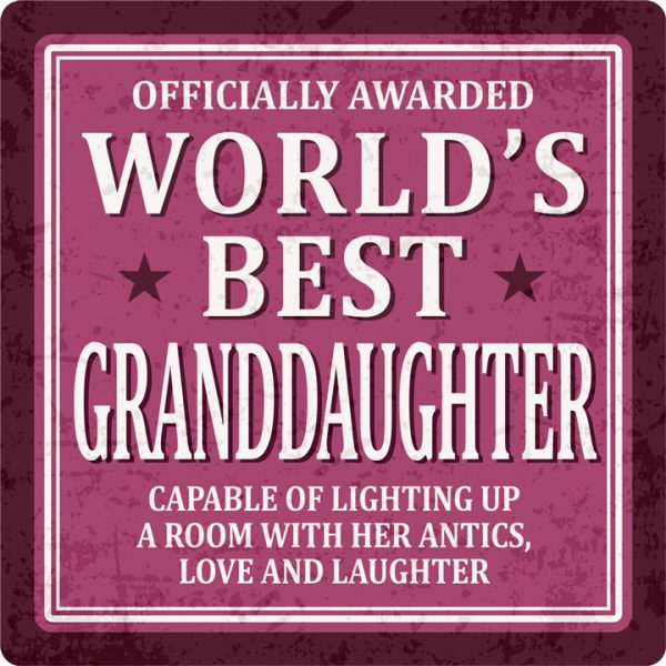Sentiments Coasters Worlds Granddaughter x 4