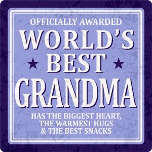 Sentiments Coasters Worlds Grandma x 4