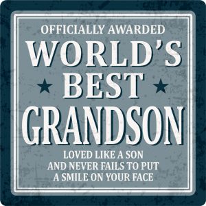 Sentiments Coasters Worlds Grandson x 4