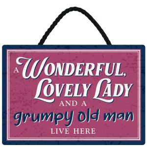 Sentiments Hanging Sign Grumpy Old x 4