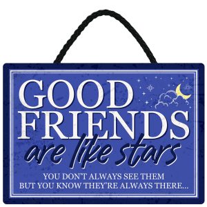 Sentiments Hanging Sign Good Friends x 4
