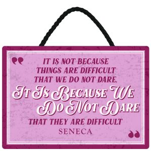 Sentiments Hanging Sign It Is Not Because x 4