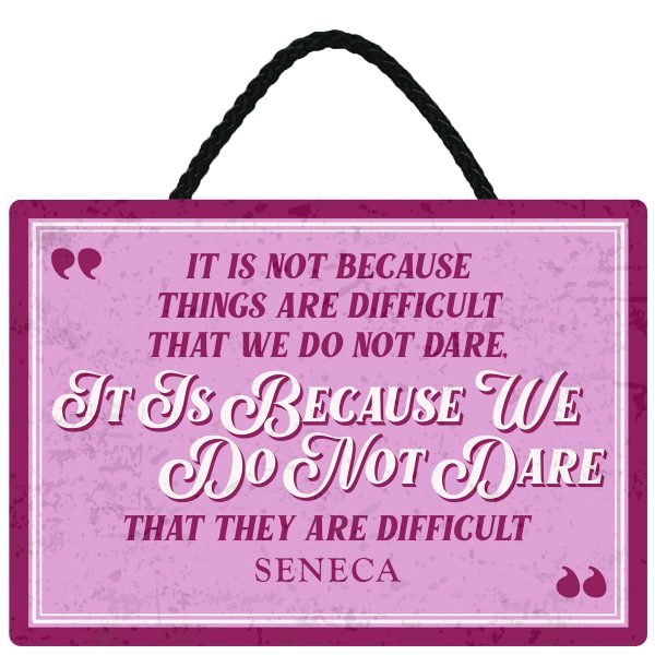 Sentiments Hanging Sign It Is Not Because x 4