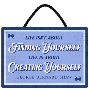 Sentiments Hanging Sign Life Isnt Finding x 4