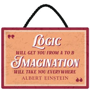 Sentiments Hanging Sign Logic Will Get x 4