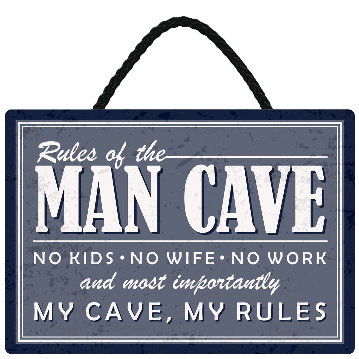 Sentiments Hanging Sign Man Cave x 4