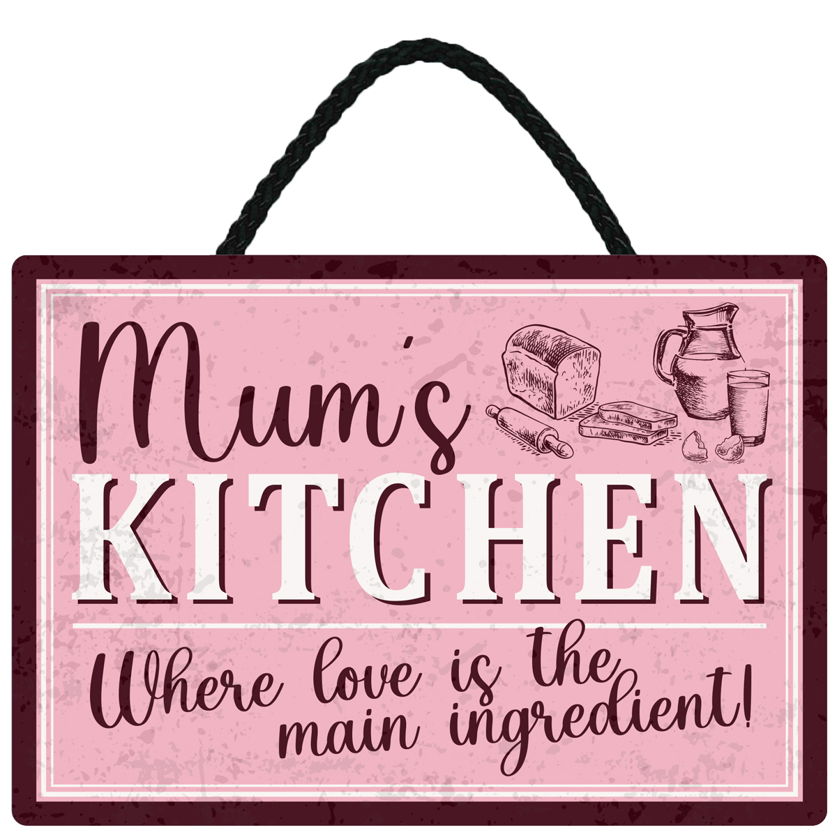 Sentiments Hanging Sign Mum Kitchen x 4