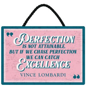 Sentiments Hanging Sign Perfection x 4