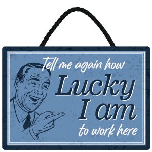 Sentiments Hanging Sign Tell Me x 4