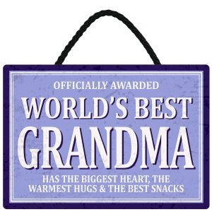 Sentiments Hanging Sign Worlds Grandma x 4