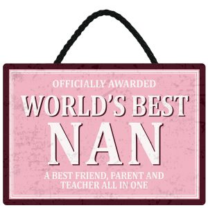 Sentiments Hanging Sign Worlds Nan x 4