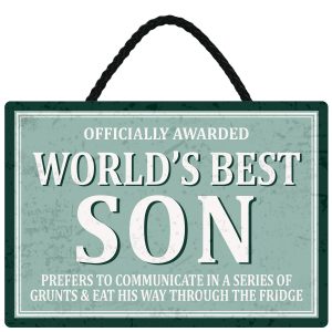 Sentiments Hanging Sign Worlds Son x 4