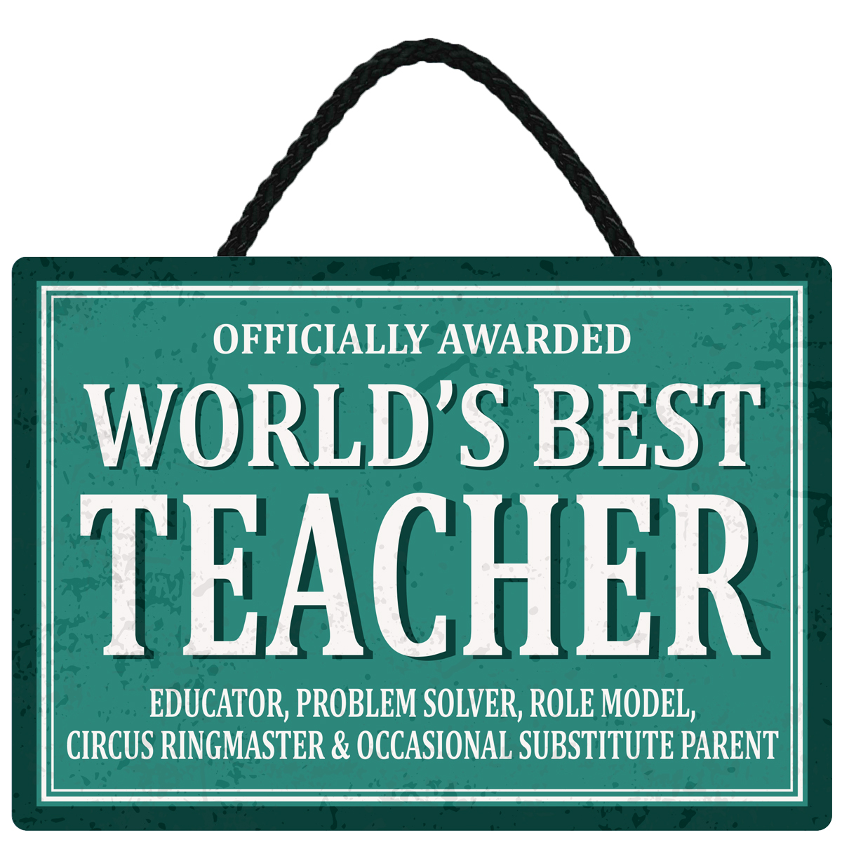 Sentiments Hanging Sign Worlds Teacher x 4