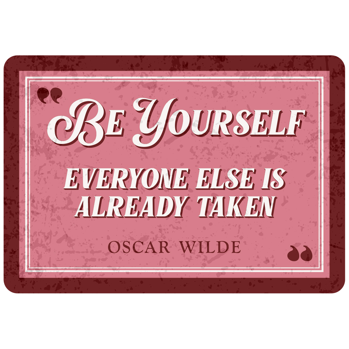 Sentiments Magnets Be Yourself x 4