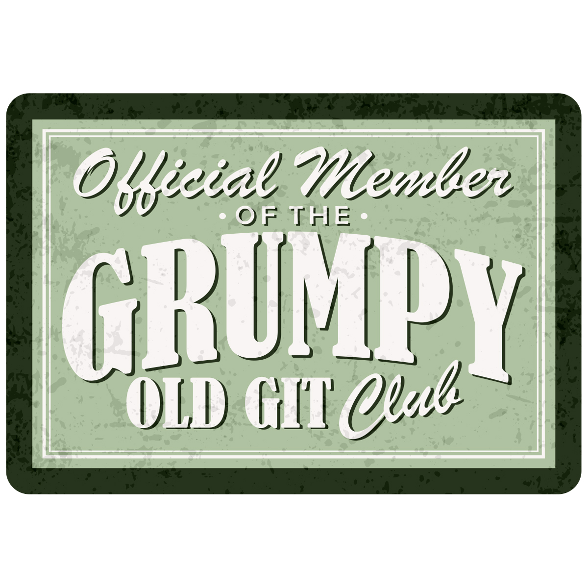 Sentiments Magnets Grumpy Old Git x 4