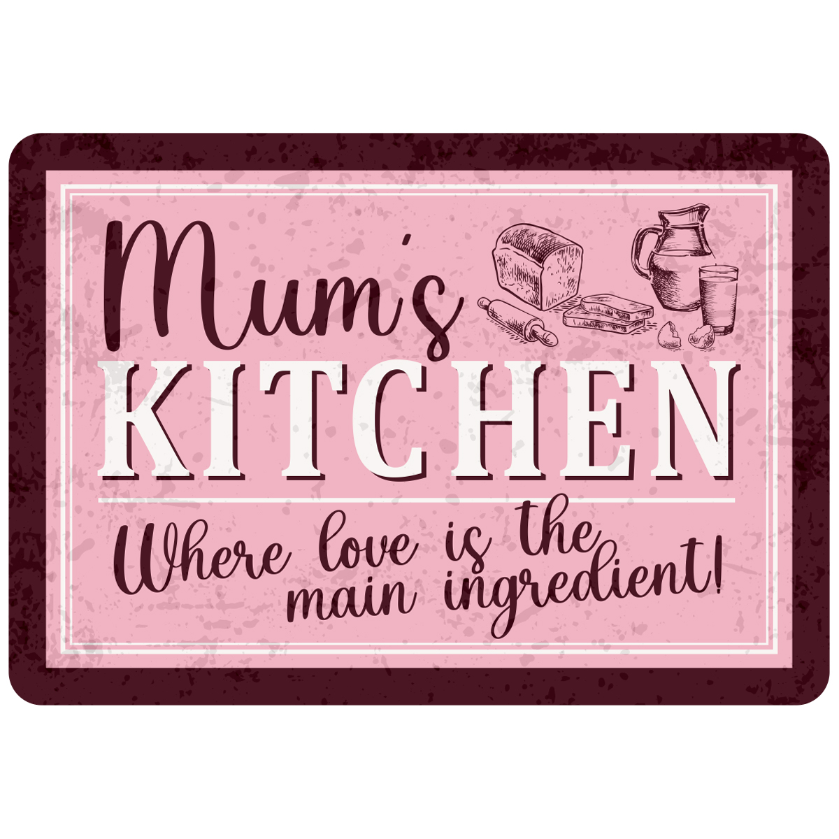 Sentiments Magnets Mums Kitchen x 4
