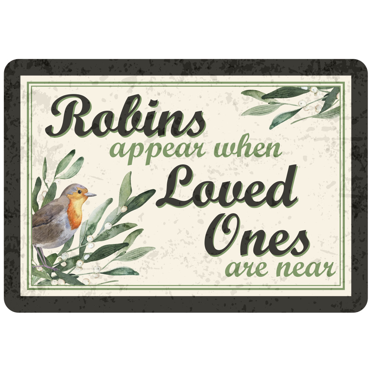 Sentiments Magnets Robins Appear x 4