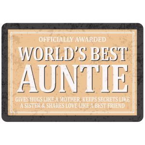 Sentiments Magnets Worlds Auntie x 4