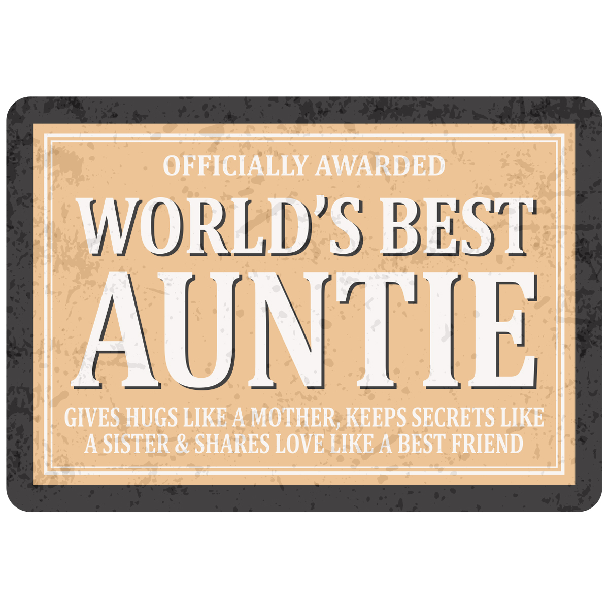 Sentiments Magnets Worlds Auntie x 4