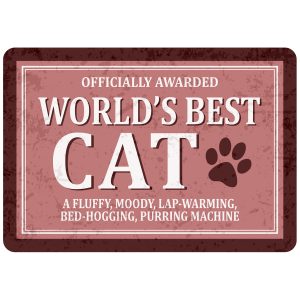 Sentiments Magnets Worlds Cat x 4