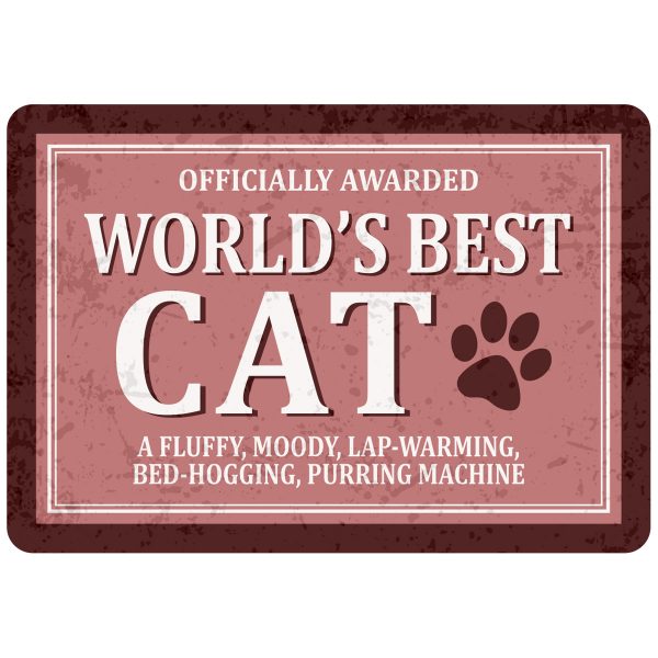 Sentiments Magnets Worlds Cat x 4