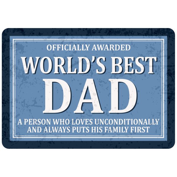 Sentiments Magnets Worlds Dad x 4