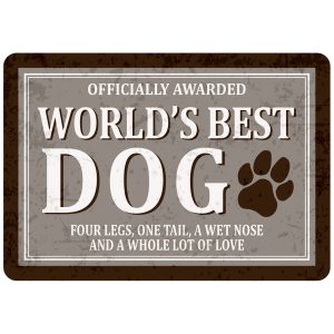 Sentiments Magnets Worlds Dog x 4