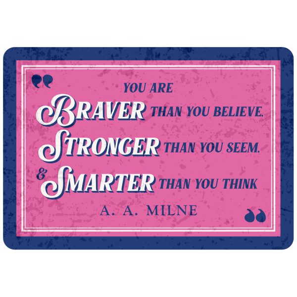 Sentiments Magnets You Are Braver x 4