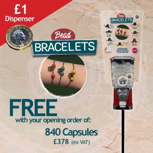 Single Dispenser with Bead Bracelets