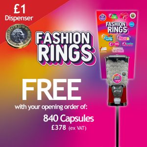 Single Dispenser with Fashion Rings