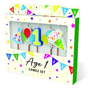Cake Candles: Age 1 x 3