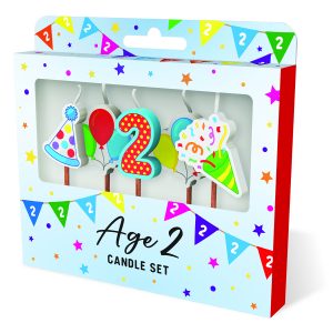 Cake Candles: Age 2 x 3