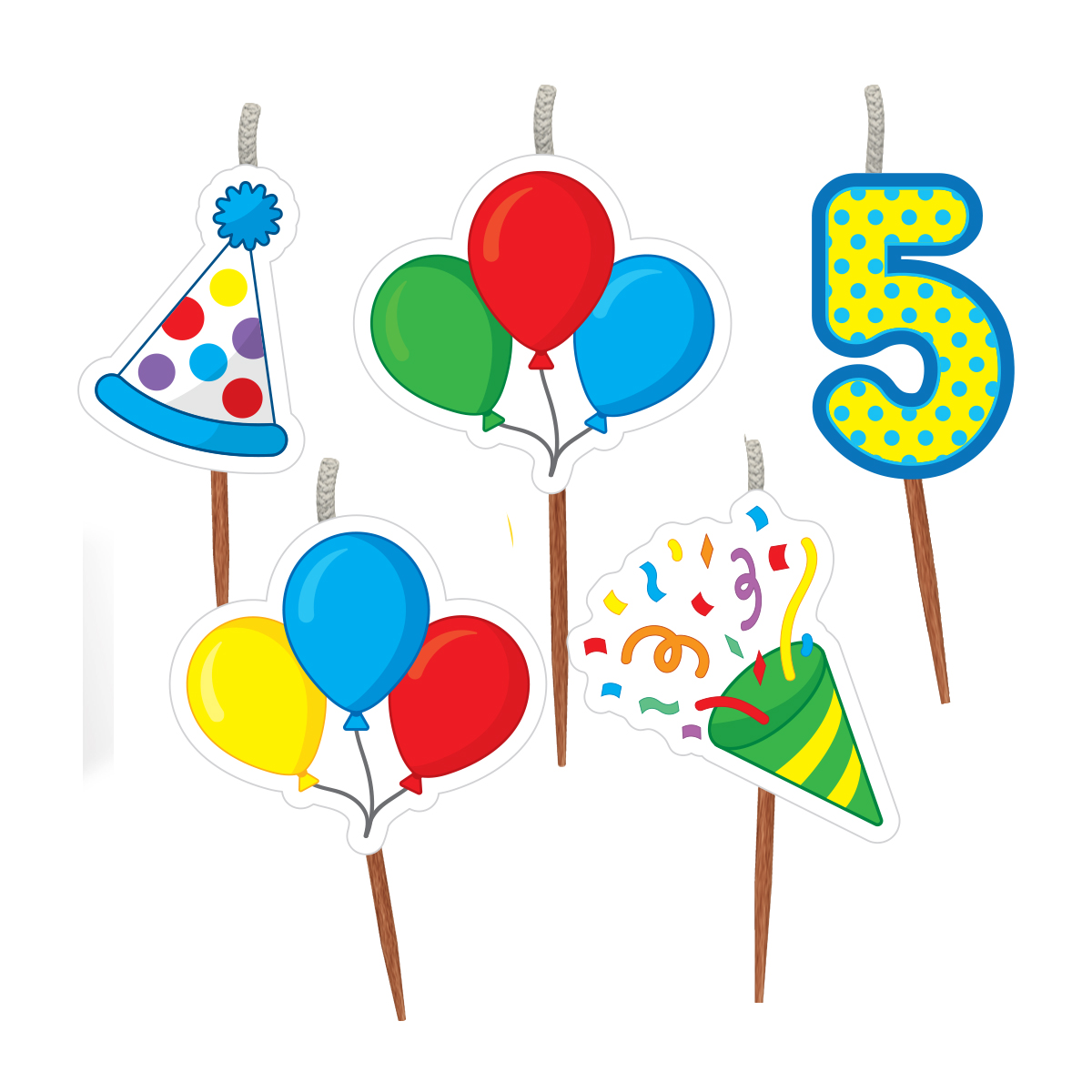 Cake Candles: Age 5 x 3 - Image 2