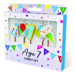 Cake Candles: Age 7 x 3