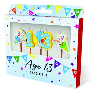 Cake Candles: Age 13 x 3