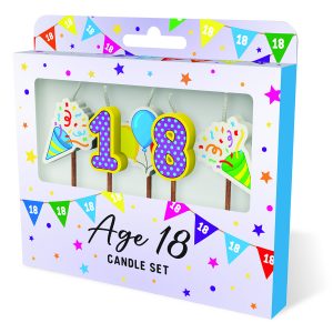 Cake Candles: Age 18 x 3