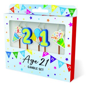 Cake Candles: Age 21 x 3