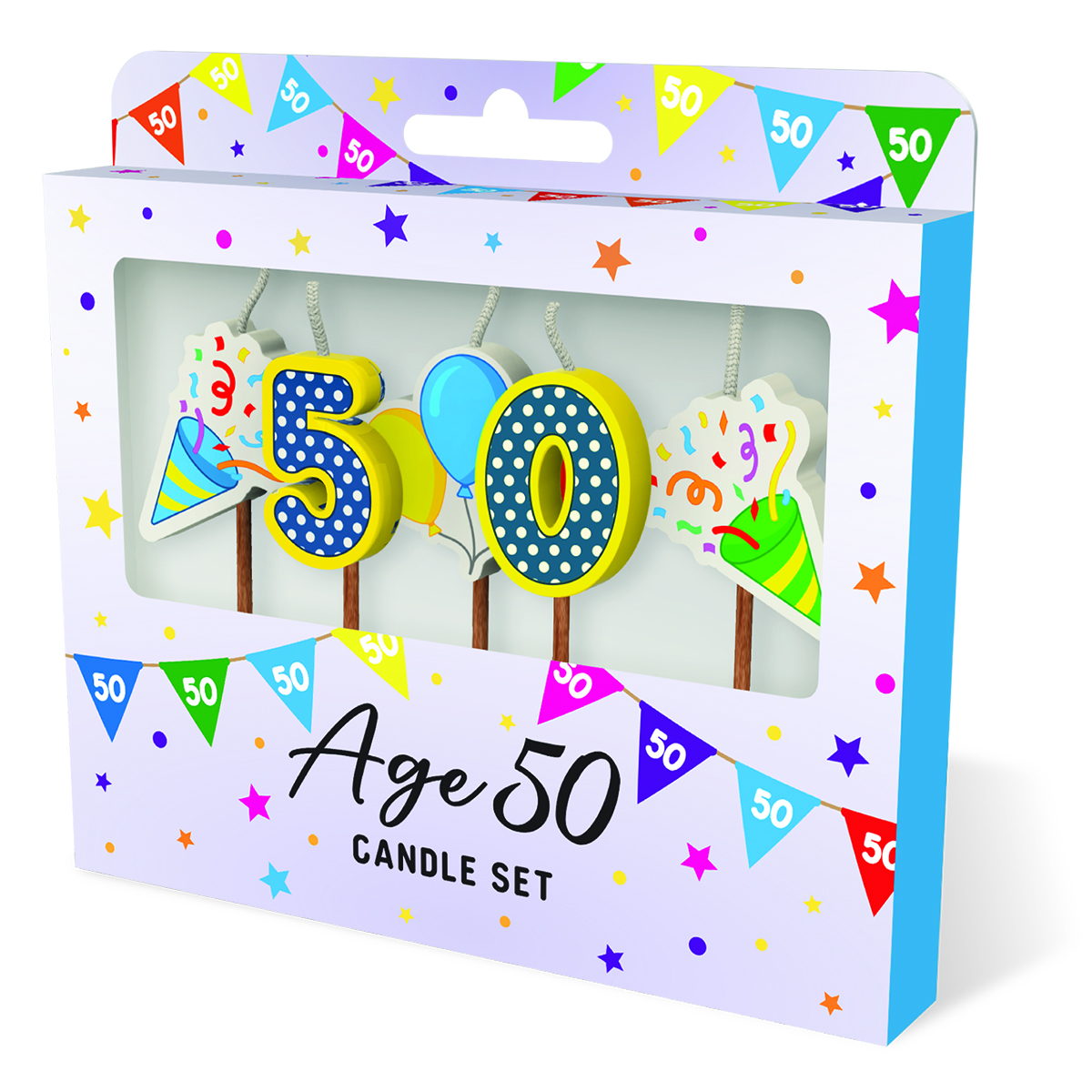 Cake Candles: Age 50 x 3
