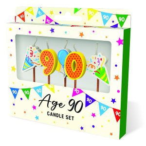 Cake Candles: Age 90 x 3