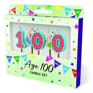 Cake Candles: Age 100 x 3