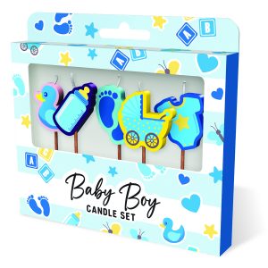 Cake Candles: Baby Boy